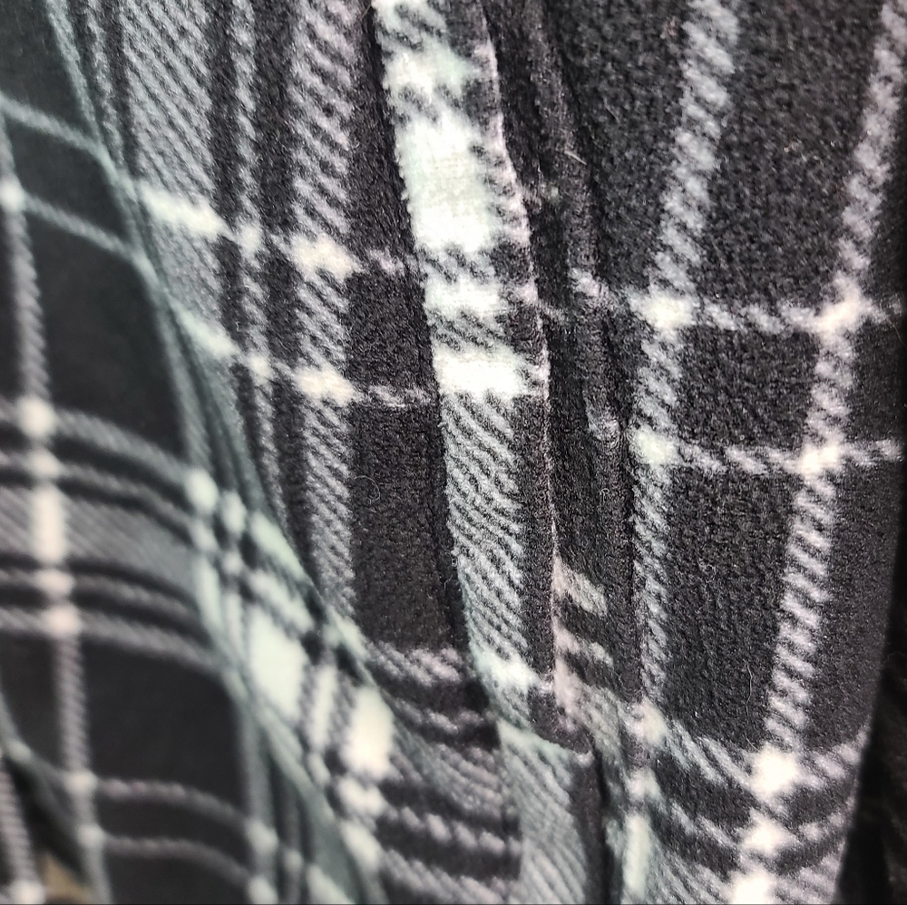 Plaid Sherpa Lined Shirt Jacket Womens M - Picture 8 of 8